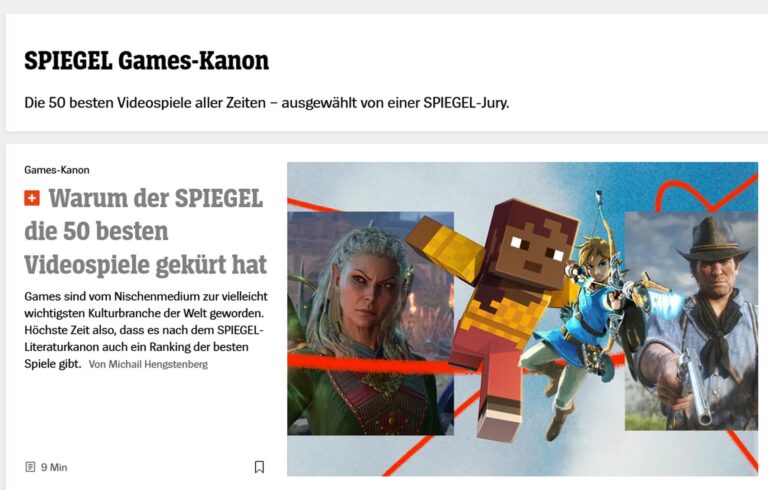 Der Spiegel-Games-Kanon